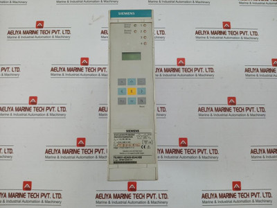 Overcurrent Protection Relay Siemens Part No. 7Sj6001-4Ea00-0Da0Bb 50–60Hz