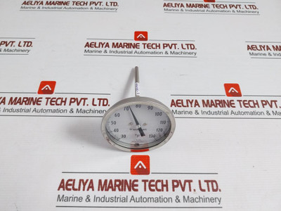 Weksler Dial Thermometer 1˚Subdivision 6-mm Diameter Part No.30-130°F