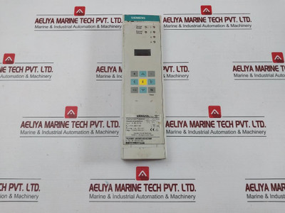 Siemens Overcurrent Protection Relay 7Sj6001-4Ea00-0Da0/Bb (Front Part Only)