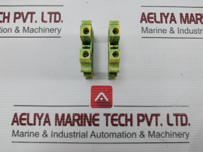 Lot Of 34X Protective Conductor Terminal Block By Phoenix Contact Ut 6-pe