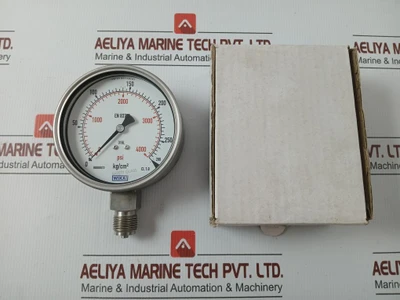 Wika Bourdon Tube Pressure Gauge 280 KgCm2 & Psi Part No. 232.50.100
