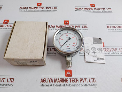 232.53.100 Bourdon Tube Pressure Gauge 600 KgCm2 & Psi Wika