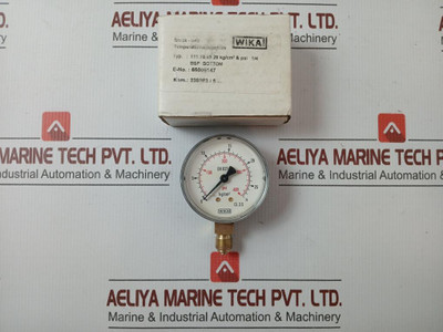 Wika Pressure Gauge 28 Kg/Cm2 & 400 Psi Part no. 111.10.63