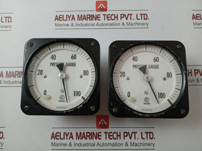 Pressure Gauge By Nagano Keiki 0 To 100 %