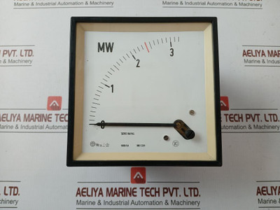 Analog (Megawatt) Power Meter By Saci 0-3 Mw