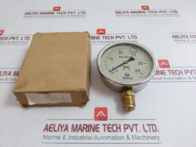 New Condition Pressure Gauge -1 To 24 Bar By Gesa