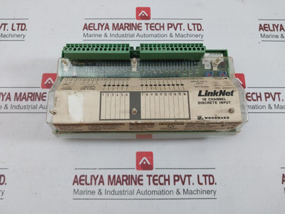 Linknet 16 Channel Discrete Input Module 18-32Vdc 14.2W Woodward 9905-971