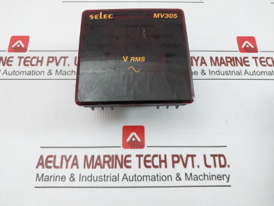 Digital Voltmeter Input-50-480V Ac By Selec Mv305