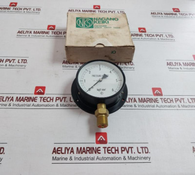 Nagano Keiki Pressure Sensor Switch Gauge 0 To 6 KgfCm2 Part No. Ae10-241