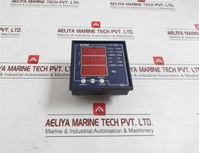 Et 2081 By Eltrac Vaf Panel Meter With Digital Lcd Display 85-270 V AcDc