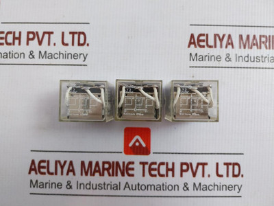 Lot Of 3X Power Relay 12Vdc Omron Ly3