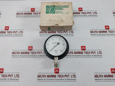Analog Pressure Gauge 0 To 10 Kgf/Cm2 By Nagano Keiki Ae10-243