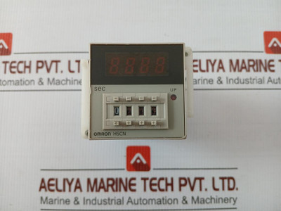 Omron Miniature Din-sized Quartz Timer 12-48Vdc Part No. H5Cn-xzns