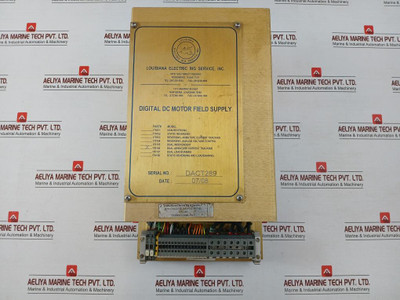 Louisiana Electric Digital Dc Motor Field Supply Module 160095, 160102 Part No. 170156