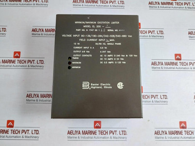 El 200-7 9174700110 Minimum / Maximum Excitation Limiter By Basler Electric