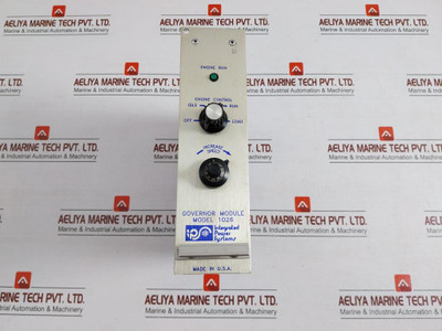 1026 Governor Module 8271-741 F By Integrated Power Systems