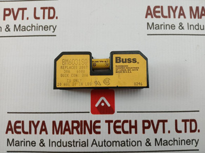 Fuse Block With Time-delay Fuse 600V Ac 30A Assembly By Bussmann Bm6031Sq