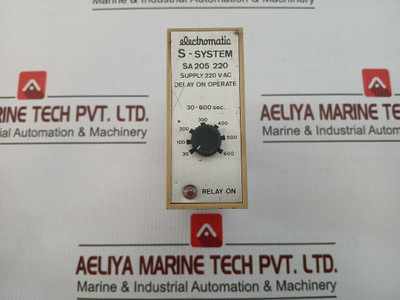 Electromatic Delay-on-operate Timer Relay 30-600 Sec Part No. Sa 205 220