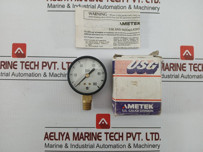 Usg Pressure Gauge 0 To 100 Psi Part No. 162988