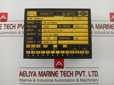 Watt Transducer 220V Ac Deif Tap 210Dg/3