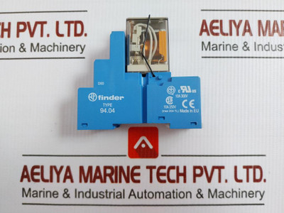 Finder 230V Ac 10A Ass Interface Relay With Socket Module 94.04 55.34.8.230.0040