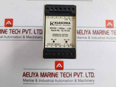 Wus2100Ba-1.60 Power Measuring Relay 100-300Vac By Klaschka