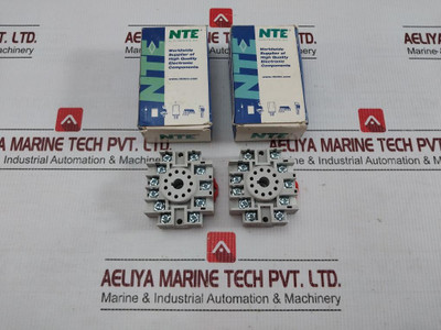 Lot Of 2X R95-114 Nte Electronics 11-pin Tube-style Relay Socket