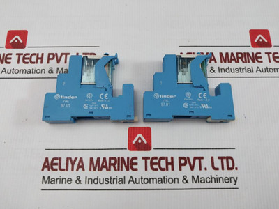 Interface Relay With Socket Module Assembly 24V Dc By Finder 97.01 46.61.9.024.0074