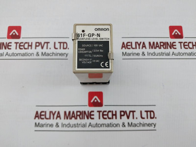 Omron Floatless Level Switch 100 Vac 5060 Hz Part No. 61F-gp-n