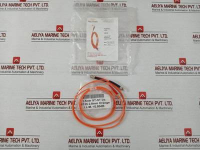 Trelleborg 1.5-m Duplex Multimode Fiber Optic Patch Cable 250039