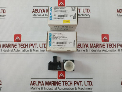Lot Of 5X 3Sb3 244-6Ba70 Led Indicator With Lamp Holder 24V Assembly By Siemens