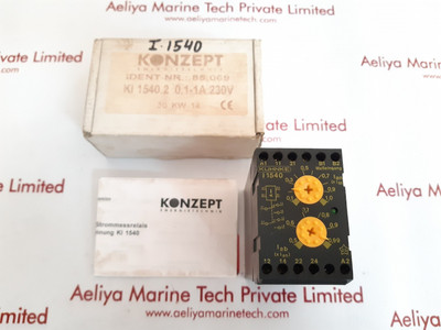 Kuhnke Ki 1540.2 Current Monitoring Relay 6A/250V Ac Kuhnke Ki 1540.2 Current Monitoring Relay 6A/250V Ac
