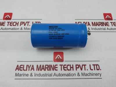 Mallory Screw Terminal Electrolytic Capacitor Cgs272T200V4C 250Vdc