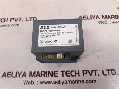 Abb pm583-eth a5 central processing unit 1 mb ethernet 1sap140300r0271 Abb pm583-eth a5 central processing unit 1 mb ethernet 1sap140300r0271