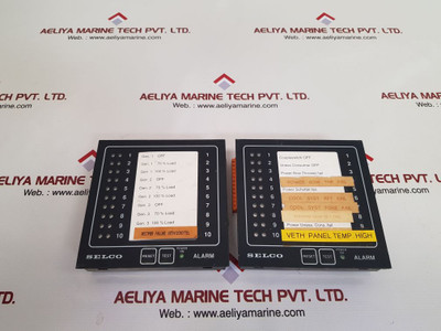 Selco M1000-24-10C Alarm Annunciator 12-24 Volt 030902 B4C1