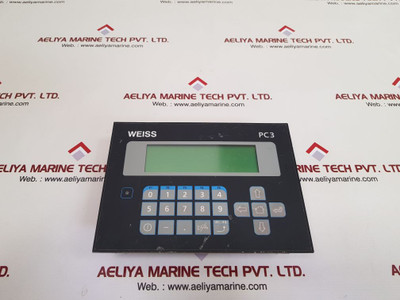 Weiss pc3 bat 10 operator panel