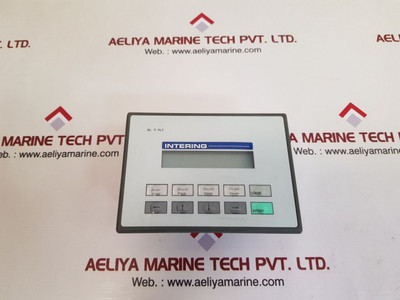 Intering operator panel Intering operator panel