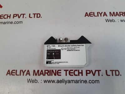 Mtl 728- Shunt-diode Safety Barrier Mtl 728- Shunt-diode Safety Barrier