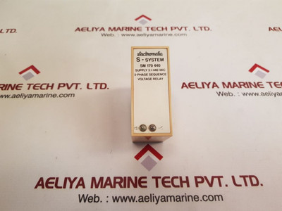 Electromatic S-system Sm 170 440 3-phase Sequence Voltage Relay Electromatic S-system Sm 170 440 3-phase Sequence Voltage Relay