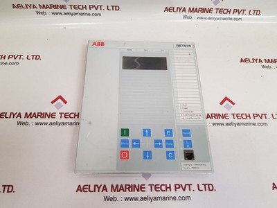 Abb Ret670 Display 1Mrk000008-hb (Not Working) Abb Ret670 Display 1Mrk000008-hb (Not Working)