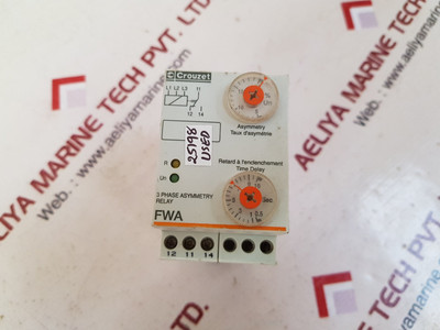 Crouzet 84 873 301 fwa 3 phase asymmetry relay