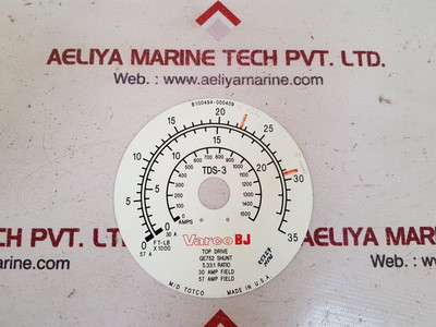 M/D Totco Varco Tds-3 0-1500 Amps