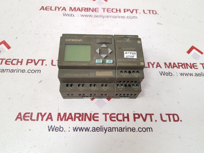 Siemens 6ed1 052-1md00-0ba4 logic module with 6ed1 055-1mb00-0ba1 expansion module