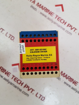 Rolls-royce 5801-sd100C Solenoid Driver ( Not Working)