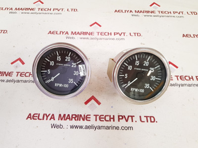 Stewart-warner 82691 deluxe tachometer 0 to 35 rpm×100