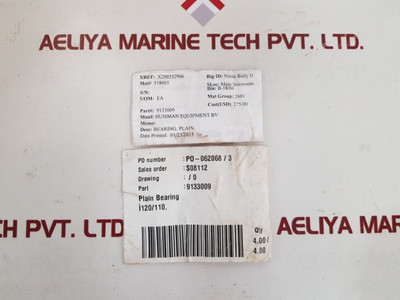Huisman 9133009 bearing plain Huisman 9133009 bearing plain