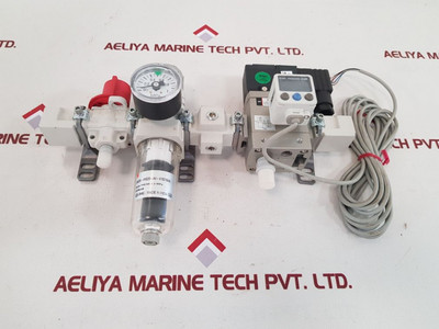 Smc av2000-02-5dz solenoid valve with aw20-vhs20-av-x1s2104a Smc av2000-02-5dz solenoid valve with aw20-vhs20-av-x1s2104a