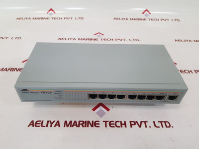 Allied Telesyn At-fs708 10 Base-t/100 Base-tx 8 Port Fast Ethernet Switch Allied Telesyn At-fs708 10 Base-t/100 Base-tx 8 Port Fast Ethernet Switch