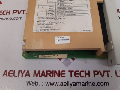 Honeywell 621-9939 Dip Switch Selections Serial Link Module Vr 2.4