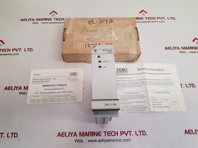 Vero Electronics Monovolt Pk60-iii Ce/Pf Power Supply 116-010077K 115-230 Vac